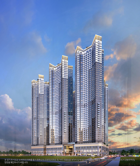 힐스테이트 선화 더와이즈 투시도. [사진=현대건설]