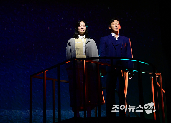 배우 전소민이 10일 오후 서울 강서구 마곡동 LG아트센터 서울에서 열린 연극 '사의 찬미' 프레스콜에서 열연하고 있다. [사진=정소희 기자]