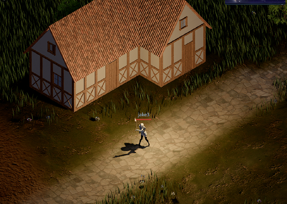 송재경 고문이 1인 개발 중인 '오픈 MMORPG'.