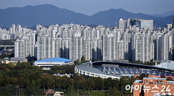 서울 강남구 삼성동 도심공항타워에서 바라본 아파트 전경. [사진=아이뉴스24DB]