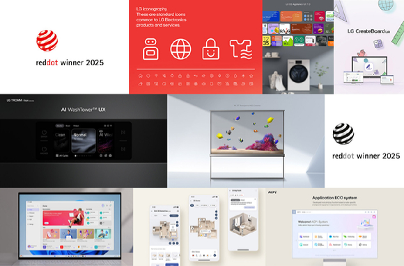 LG전자가 '레드닷 디자인 어워드' 브랜드&커뮤니케이션 부문에서 대거 수상하며 디자인 우수성을 입증했다. LG전자는 3대 디자인 어워드로 불리는 레드닷, IDEA, iF 디자인 어워드에서 올해에만 총 100개의 상을 받았다. [사진=LG전자]
