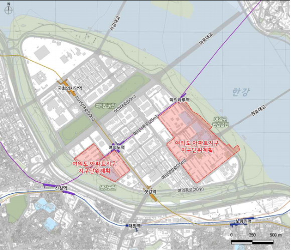 여의도아파트지구 위치도. [사진=서울시]