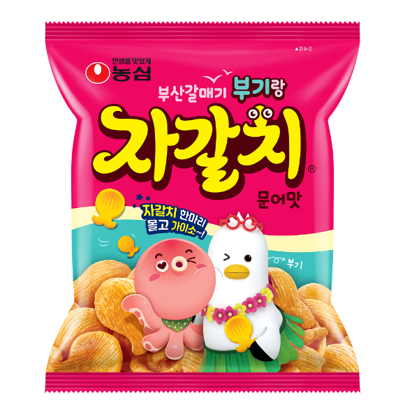 롯데마트∙슈퍼에서 단독 출시한 '농심 자갈치x부기'. [사진=롯데쇼핑]