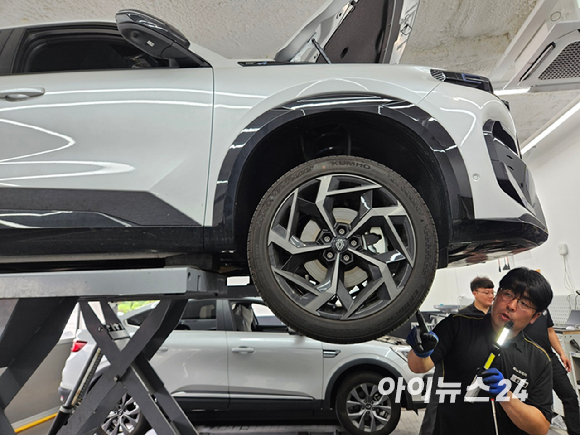 르노코리아 원주대리점 케어 서비스 센터 내부 모습. [사진=설재윤 기자]