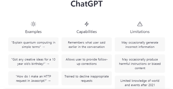 챗GPT(ChatGPT) 첫 실행화면 [사진=챗GPT 캡처]