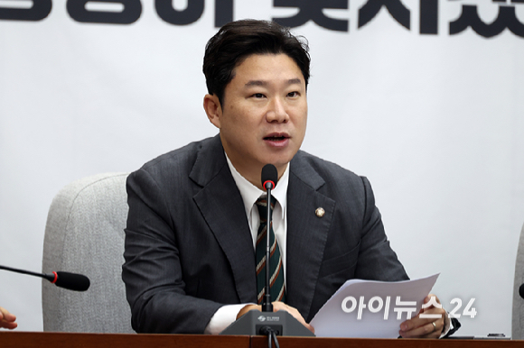 진종오 국민의힘 의원이 1일 서울 여의도 국회에서 열린 상임위원장 및 간사단 회의에서 발언하고 있다. [사진=곽영래 기자]