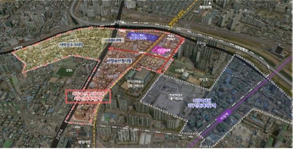 마장축산물시장 지구단위계획구역 위치도. [사진=서울시]