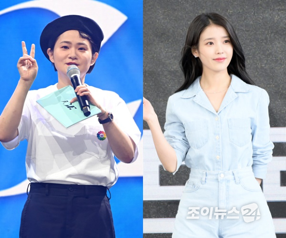 김신영, 아이유가 청룡영화제 신인상에 도전한다. [사진=정소희 기자]