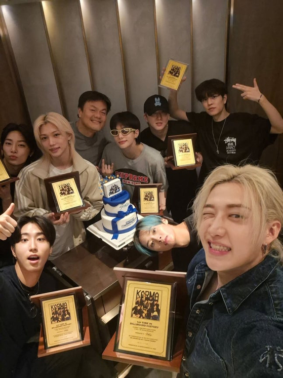 스트레이 키즈, 박진영 이미지 [사진=스트레이 키즈 인스타그램]