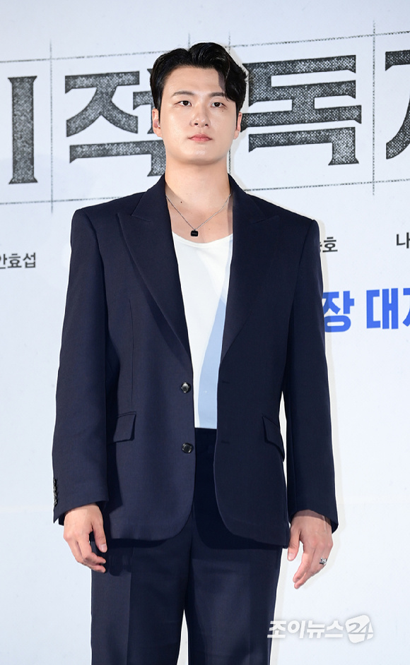 배우 신승호가 17일 오전 서울 광진구 자양동 롯데시네마 건대입구점에서 열린 영화 '전지적 독자 시점'(감독 김병우) 제작보고회에 참석하고 있다. [사진=정소희 기자]