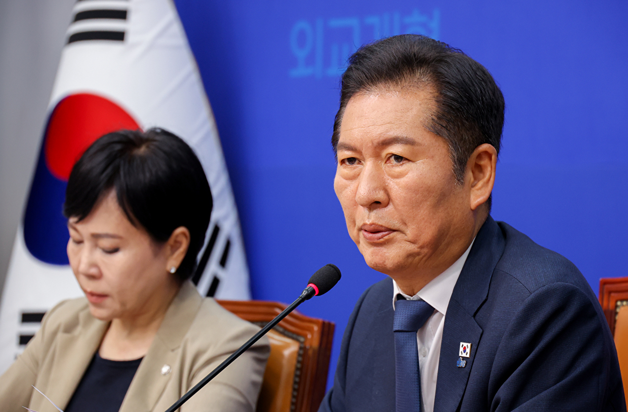 더불어민주당 정청래 대표가 5일 서울 여의도 국회에서 열린 최고위원회 회의에서 발언하고 있다. 2025.9.5 [사진=연합뉴스]