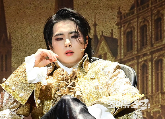배우 조병규가 30일 오후 서울 서대문구 이화여자대학교 삼성홀에서 뮤지컬 '오페라' 프레스콜에서 열연하고 있다. [사진=정소희 기자]