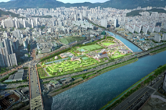 부산 동래구 '수영공공하수처리시설' 현대화 민간투자사업 조감도. [사진=한화 건설부문]