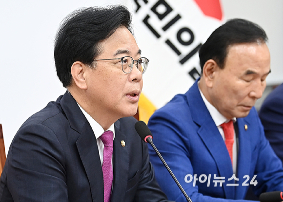 송언석 국민의힘 비상대책위원장 겸 원내대표가 7일 오전 서울 여의도 국회에서 열린 비상대책위원회의에서 발언하고 있다. [사진=곽영래 기자]