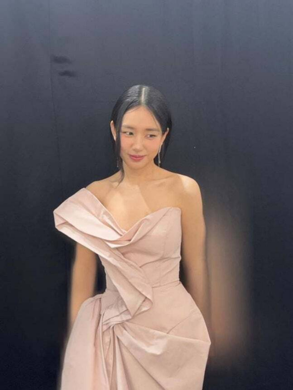 안은진, 가슴 훅 파인 드레스 자태 '아찔'