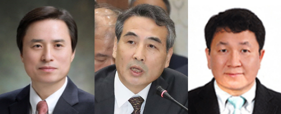 더불어민주당이 12일 발표한 이른바 '3대 특검' 후보자들, 왼쪽부터 조은석 감사원 감사위원(내란 특검), 민중기 전 서울중앙지법원장(김건희 특검), 이윤제 명지대 교수(채상병 특검) [사진=아이뉴스24DB]