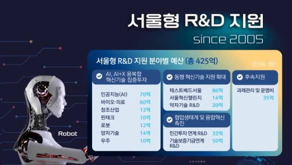 서울형 R&D 지원 사업 요약. [사진=서울시]