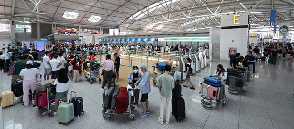 인천국제공항 제1여객터미널 출국장. [사진=뉴시스]