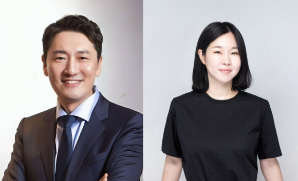 한글과컴퓨터 변성준 대표(왼쪽)&middot;김연수 대표. [사진=한글과컴퓨터]