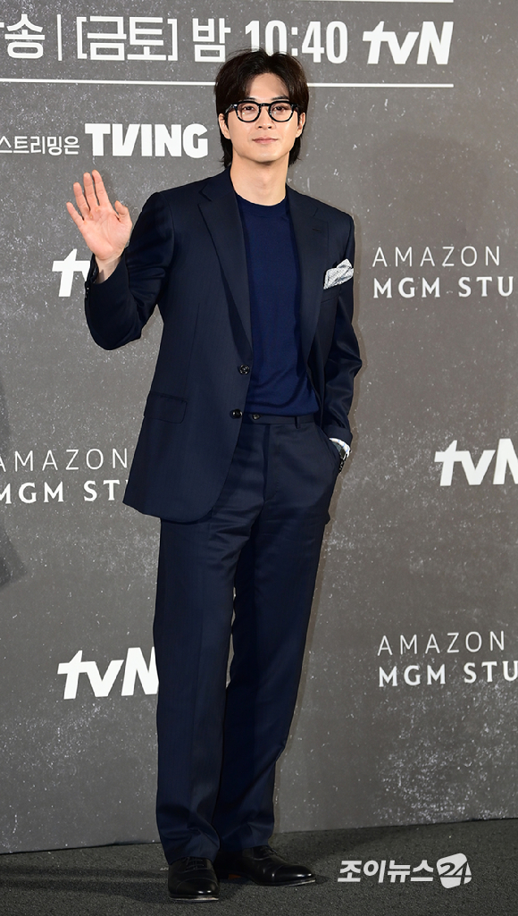 배우 김지훈이 21일 오전 서울 용산구 CGV아이파크몰점에서 열린 아마존 프라임 비디오 시리즈 '버터플라이(Butterfly)' 제작발표회에 참석하고 있다. [사진=정소희 기자]