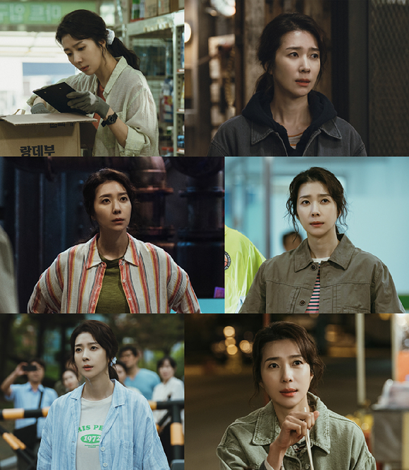 배우 김지현이 'UDT: 우리 동네 특공대'에서 열연하고 있다. [사진=쿠팡플레이 X 지니 TV]