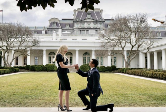 티파니 트럼프(29, 왼쪽)와 마이클 불로스(25). [사진=티파니 트럼프 사회관계망서비스(SNS)]