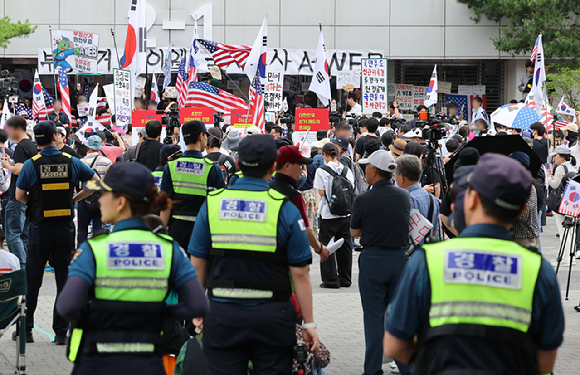 국조특위 현장조사 앞둔 잠실 개표소 [사진=연합뉴스]