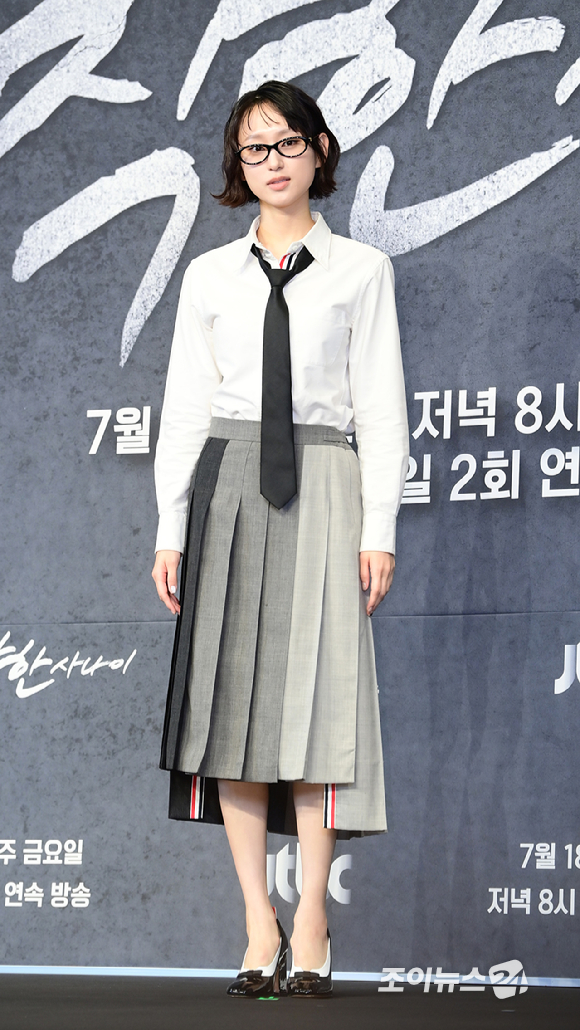 배우 류혜영이 14일 오후 서울 영등포구 더링크 호텔에서 열린 JTBC 새 금요시리즈 '착한 사나이' 제작발표회에 참석하고 있다. [사진=정소희 기자]