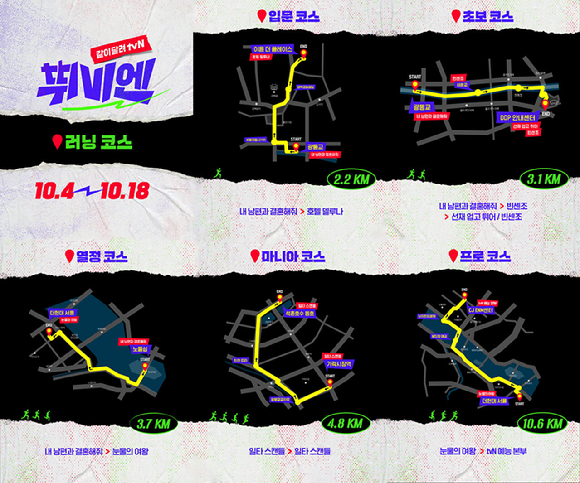 '같이 달려 tvN: 뛰비엔' [사진=tvN ]