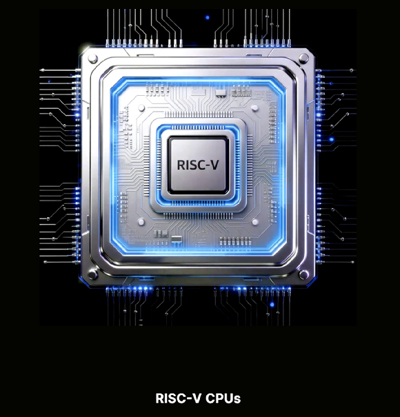 개방형 아키텍처인 '리스크-파이브(RISC-V)' 반도체를 형상화한 이미지. [사진=세미다이내믹스 홈페이지 캡처]