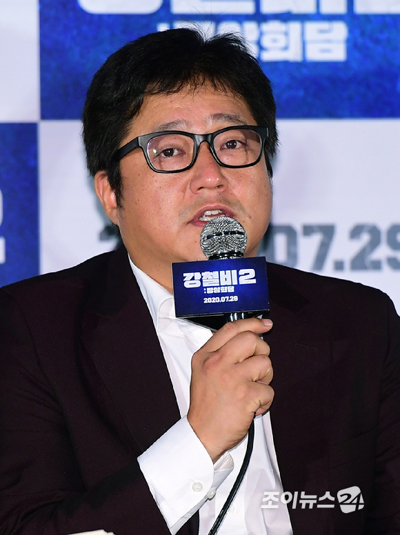 배우 곽도원이 23일 오후 서울 광진구 자양동 건대 롯데시네마에서 열린 영화 '강철비2: 정상회담' (감독 양우석) 언론시사회에 참석하고 있다. [사진=정소희 기자]