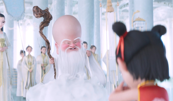 '너자 2'에서 손현주가 연기한 무량 신선.[사진=(주)콘텐츠존, (주)씨씨에스충북방송]