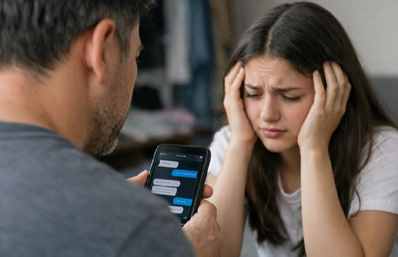 의붓딸과 성적인 대화를 나눈 남성들을 상대로 공갈&middot;협박을 저질러 금품을 갈취한 30대 계부가 실형을 선고받았다. 본 기사와 무관한, AI 생성 이미지. [사진=AI 생성 이미지]