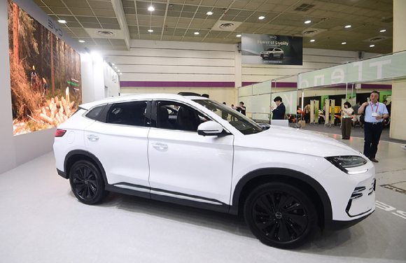 BYD코리아의 플러그인하이브리드 SUV &lsquo;씨라이언6 DM-i&rsquo;. [사진=정소희 기자]