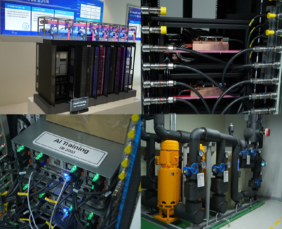 허영만 KT클라우드 데이센터본부장(전무)이 11일 오전 서울 목동 'AI 이노베이션 센터' 개소식에서 환영사를 하고 있다. [사진=KT클라우드]