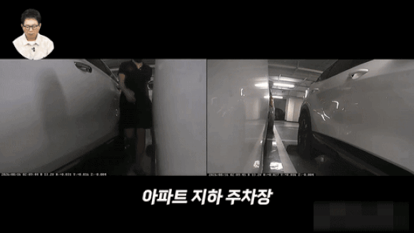 아파트 지하주차장에서 잠기지 않은 차량을 노려 100만원 상당의 명품지갑과 현금을 훔친 대담한 중학생들이 온라인에서 화제가 되고 있다. 영상은 유튜브 채널 '한문철TV' 캡처. [사진=한문철TV]