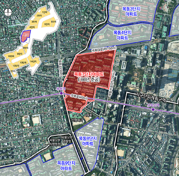 목동5단지 위치도. [사진=서울시]