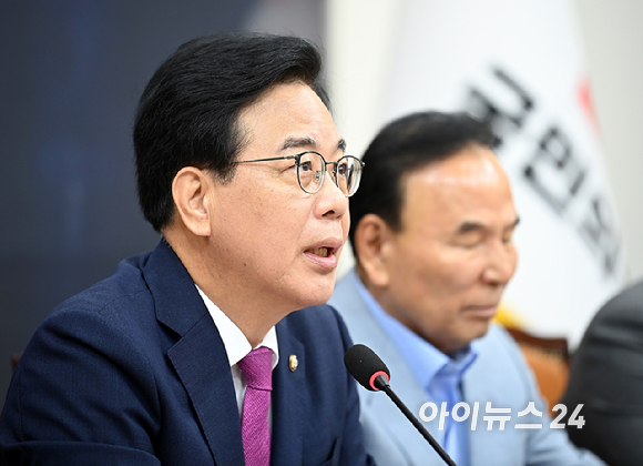 송언석 국민의힘 비상대책위원장 겸 원내대표가 28일 오전 서울 여의도 국회에서 열린 비상대책위원회의에서 발언하고 있다. [사진=곽영래 기자]