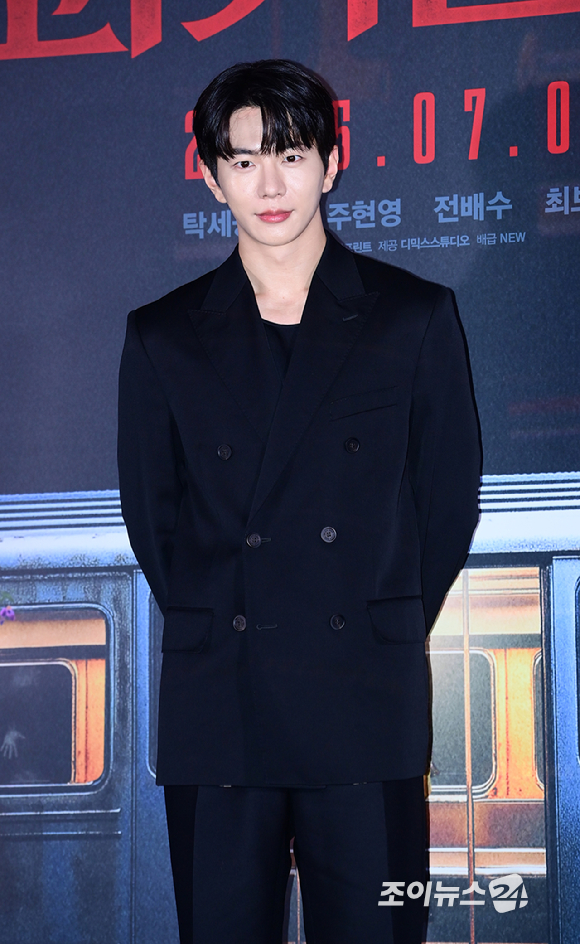 배우 최보민이 24일 오후 서울 용산구 CGV 용산아이파크몰에서 열린 영화 '괴기열차'(감독 탁세웅) 언론시사회에 참석하고 있다. [사진=정소희 기자]