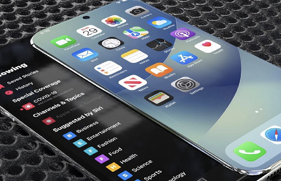 애플이 아이폰14에 슬라이딩 디스플레이를 채용할 것이라는 전망이 제기됐다  [사진=콘셉츠아이폰]