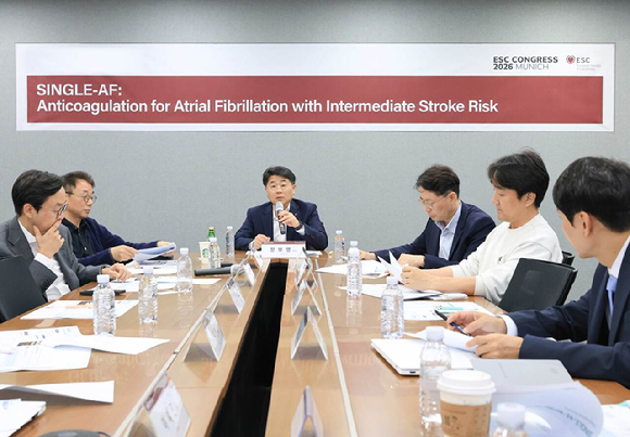 지난 26일 서울 강서구 삼진제약 마곡 연구센터에서 'SINGLE-AF 연구 성과 공유회'가 열렸다. [사진=삼진제약]