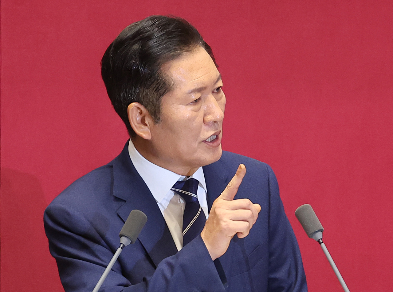 더불어민주당 정청래 대표가 9일 서울 여의도 국회 본회의에서 교섭단체 대표 연설을 하고 있다. 2025.9.9 [사진=연합뉴스]