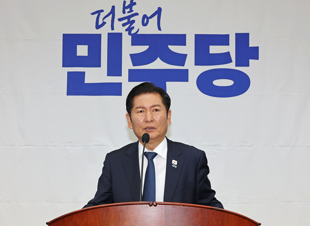 더불어민주당 정청래 대표가 27일 서울 여의도 국회에서 열린 의원총회에서 발언하고 있다. 2025.11.27 [사진=연합뉴스]