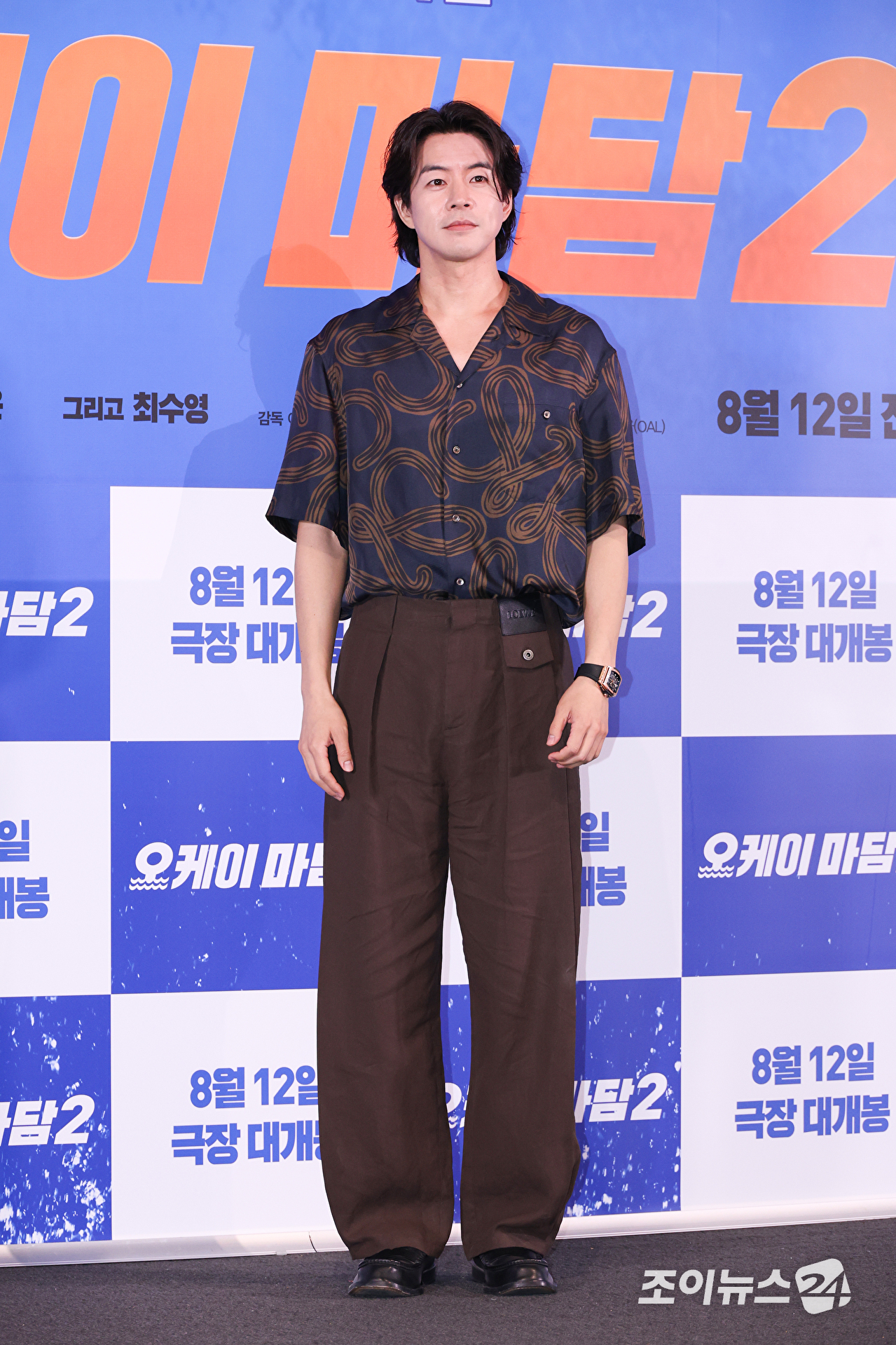 배우 이상윤이 27일 오후 서울 용산구 CGV 용산아이파크몰점에서 진행된 영화 '오케이 마담2'(감독 이철하) 언론시사회에 참석해 포즈를 취하고 있다. [사진=문수지 기자]