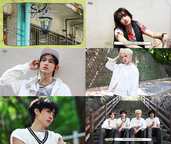 &apos;FNC 신인 밴드&apos; 에이엠피, 강렬·청량 다 되는 훈훈 비주얼