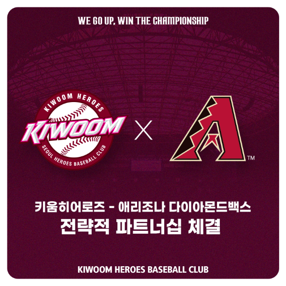 키움 히어로즈는 지난 2014년 MLB 보스턴 레드삭스에 이어 올해 애리조나 다이아몬드백스와 전략적 파트너십을 맺었다. [사진=키움 히어로즈]