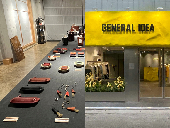 여성 패션 브랜드 유르트(왼), 제너럴아이디어(오) 매장 사진. [사진=무신사]