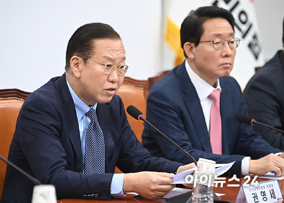 권영세 국민의힘 비상대책위원장이 10일 오전 서울 여의도 국회에서 열린 비상대책위원회의에서 발언하고 있다. [사진=곽영래 기자]