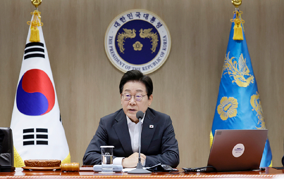 이재명 대통령이 22일 서울 용산 대통령실 청사에서 열린 국무회의를 주재하고 있다. 2025.7.22 [사진=연합뉴스]