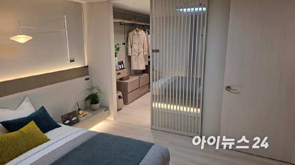 31일 경기 파주시 '운정 아이파크 시티' 견본주택에 설치된 모형도. 2025.10.31 [사진=이수현 기자]